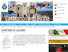 Tablet Screenshot of comune.castronovodisicilia.pa.it